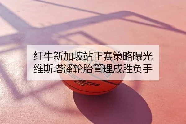 红牛新加坡站正赛策略曝光 维斯塔潘轮胎管理成胜负手
